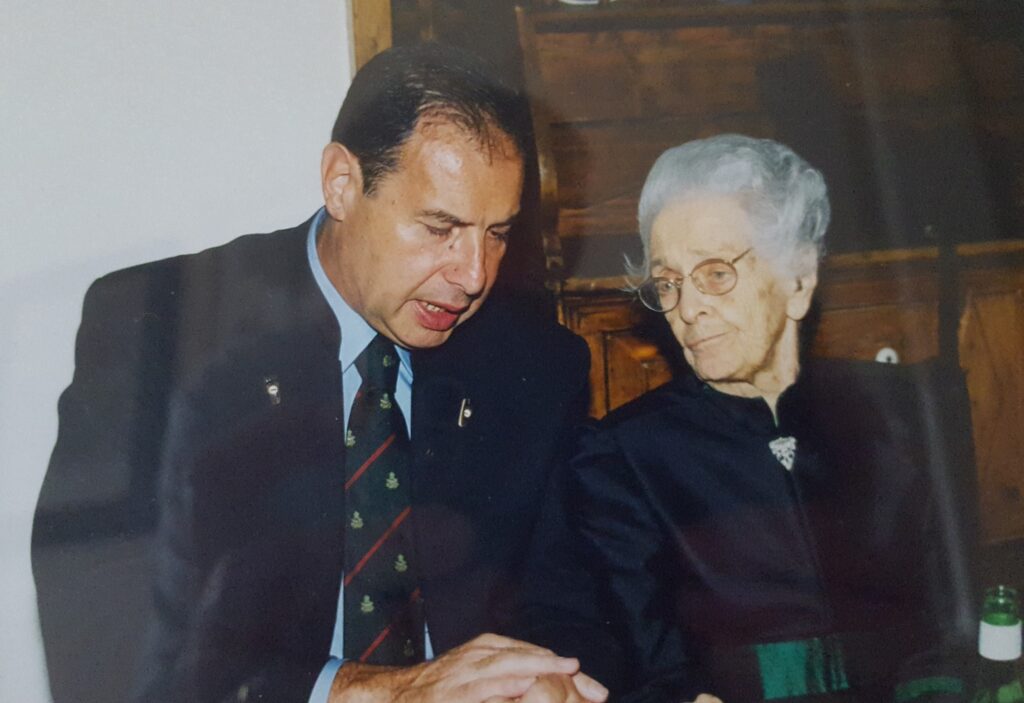 Incontro tra Francesco della Valle e Rita Levi Montalcini