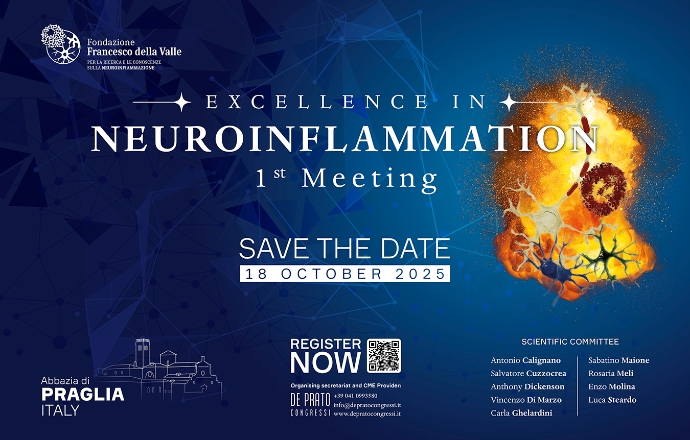 SAVE THE DATE | Primo Excellence in Neuroinflammation Meeting, 18 ottobre 2025